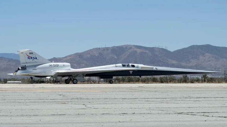 NASA’s X-59 Moves Closer to First Flight with Advanced Taxi Tests and Augmented Vision