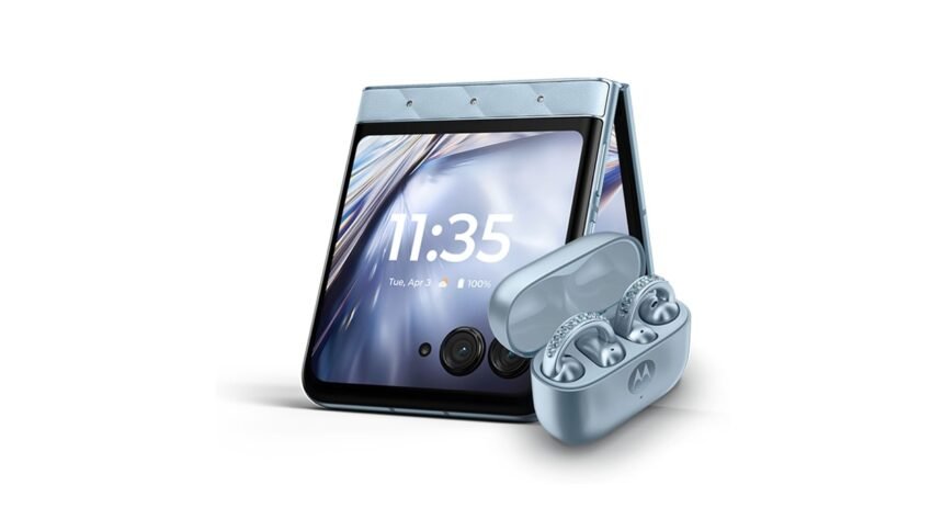 Motorola Razr 60, Moto Buds Loop Now Available in Swarovski Crystal-Studded