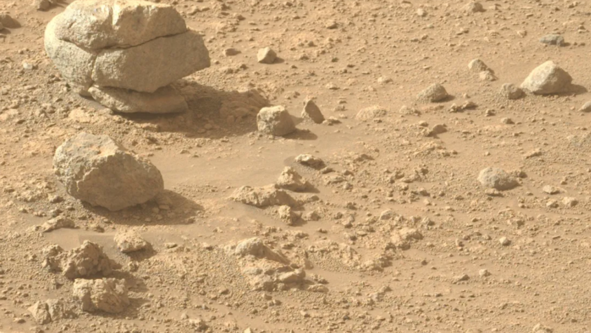Mysterious Stacked Rocks Spotted by NASA Perseverance Rover on Mars