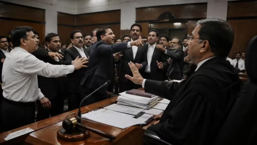 rohini court judge lawyer clash