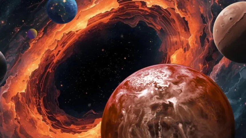 Scientists Discover Giant Planet Formation Around Supermassive Black Holes