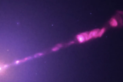 Chandra Captures Sharpest-Ever X-Ray View of M87 Black Hole Jet