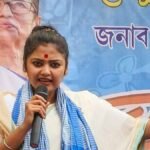 Mamata Banerjee addresses a press conference, at her Kalighat residence in Kolkata. Party MP Abhishek Banerjee also seen. (IMAGE: PTI/File)