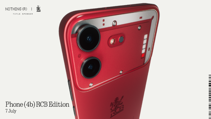 Nothing Phone 4b RCB Edition Design, Colour Revealed Days Ahead of Debut