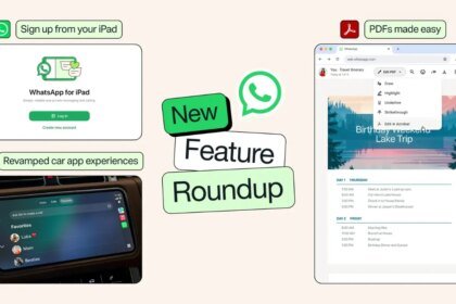 WhatsApp Rolling Out Direct iPad Sign-Up, Revamped CarPlay Experience and In-Chat PDF Editing