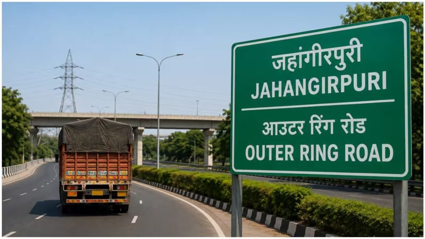 जहांगीरपुरी में आउटर रिंग रोड पर तेज रफ्तार ट्रक की टक्कर से स्कूटी सवार छह साल के बच्चे की मौत।