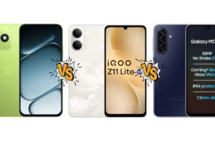 OnePlus N6 Lite 4G vs iQOO Z11 Lite vs Samsung Galaxy M17: Price in India, Specifications and Features Compared