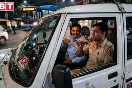 Delhi Police PCR van alcohol viral video