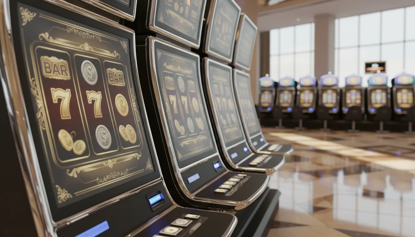 Animated penny slot reels spinning